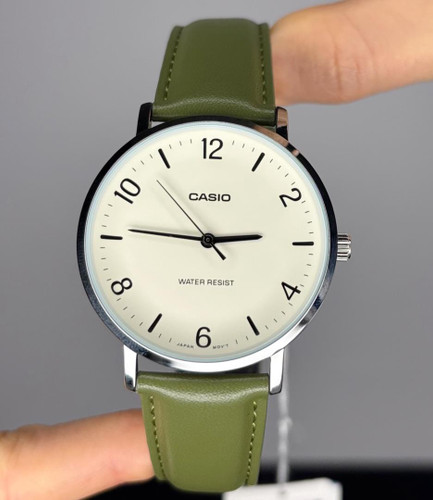 ساعت مردانه کاسیو بند چرمی اورجینال